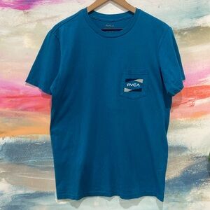 🔥EC🔥RVCA Standard Pocket 100% Cotton T-shirt.